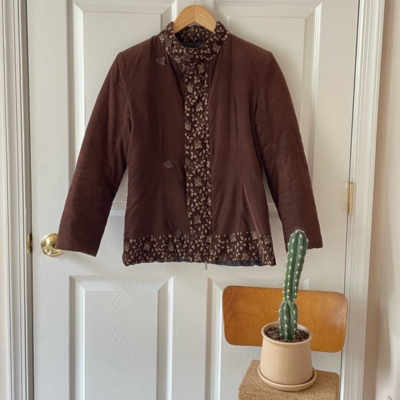 Vintage puffer. Oriental vibes. Small. - Picture 1 of 5